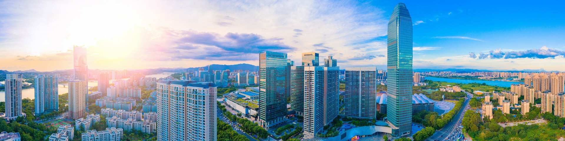 中国广东省惠州市城市风光