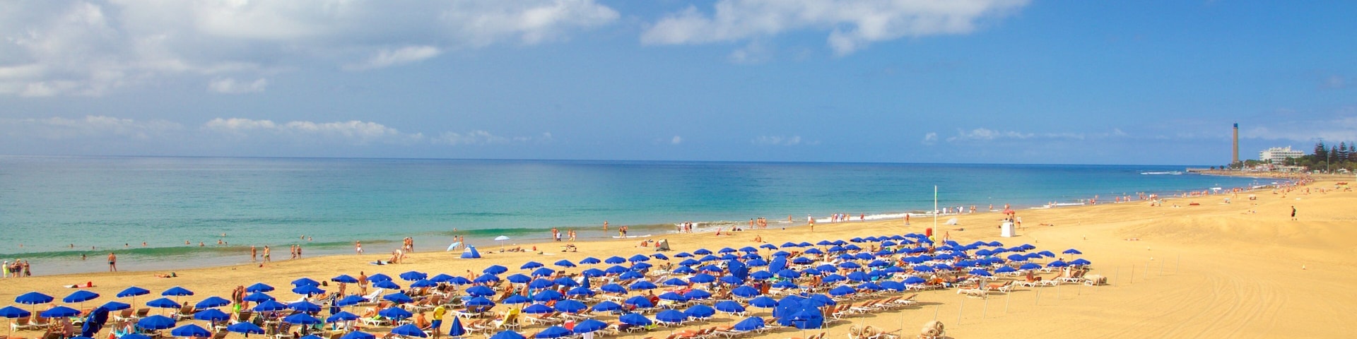 Meloneras featuring general coastal views and a sandy beach