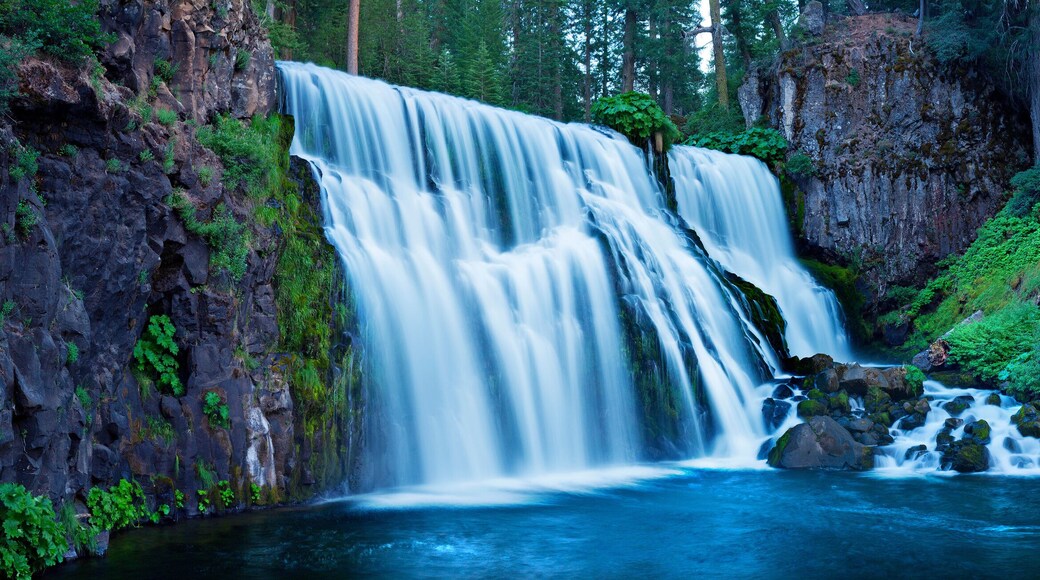 Middle McCloud Falls along the McCloud River located in northern California.