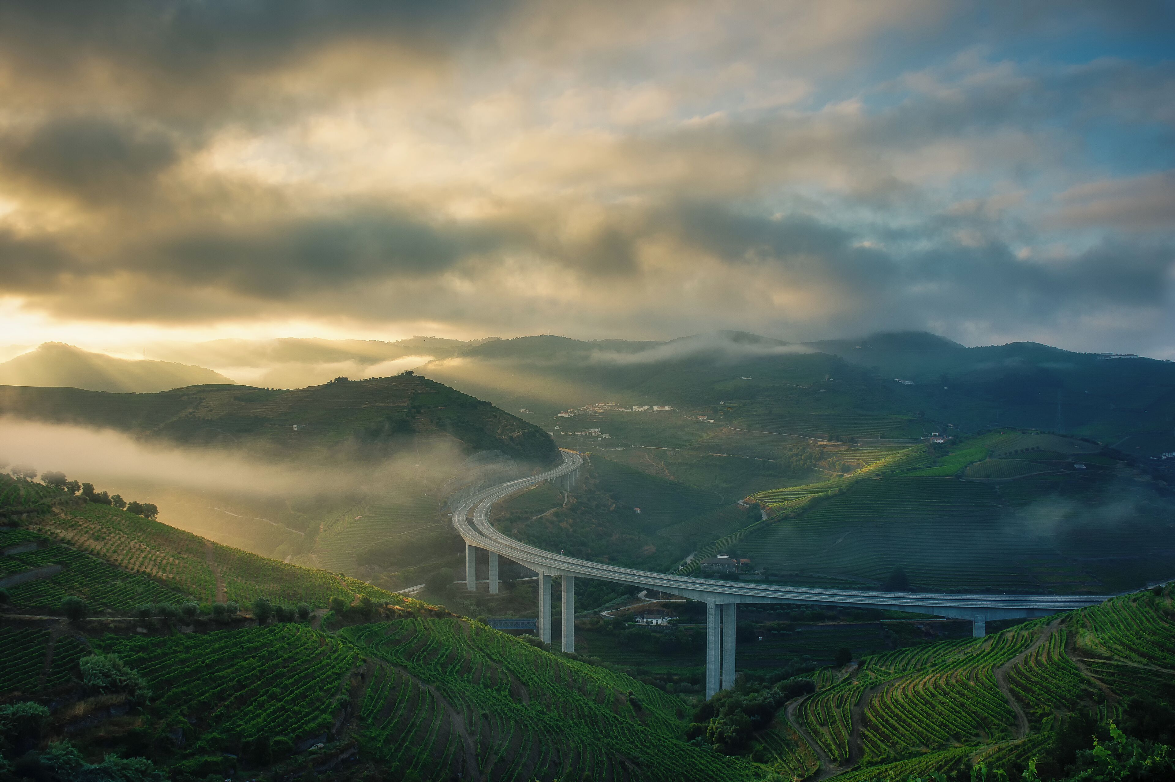 Misty sunrise overlooking the Douro Valley’s vineyards.
Portugal, land of breath-taking views, welcoming people and flavoursome experiences.
Desert beaches, crowded and modern cities with glamourous beaches, old buildings, new and fancy ones, food, wine, Port, and so much. We’ve got it all, you're the only one missing, hurry up!
