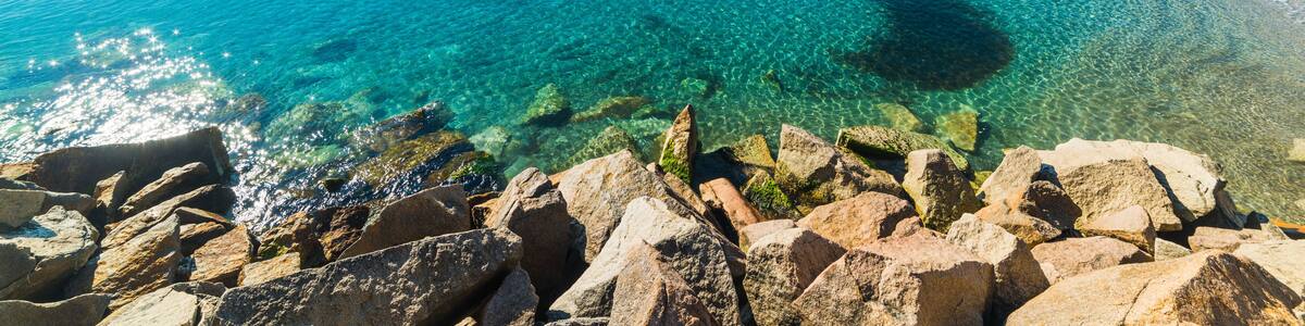 Blue sea in Marina di Cardedu