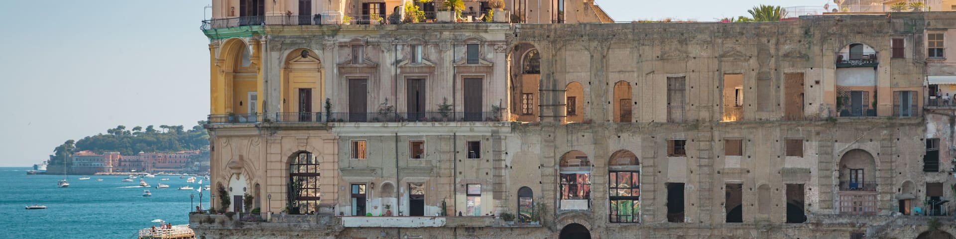Posillipo which includes general coastal views, heritage elements and a coastal town