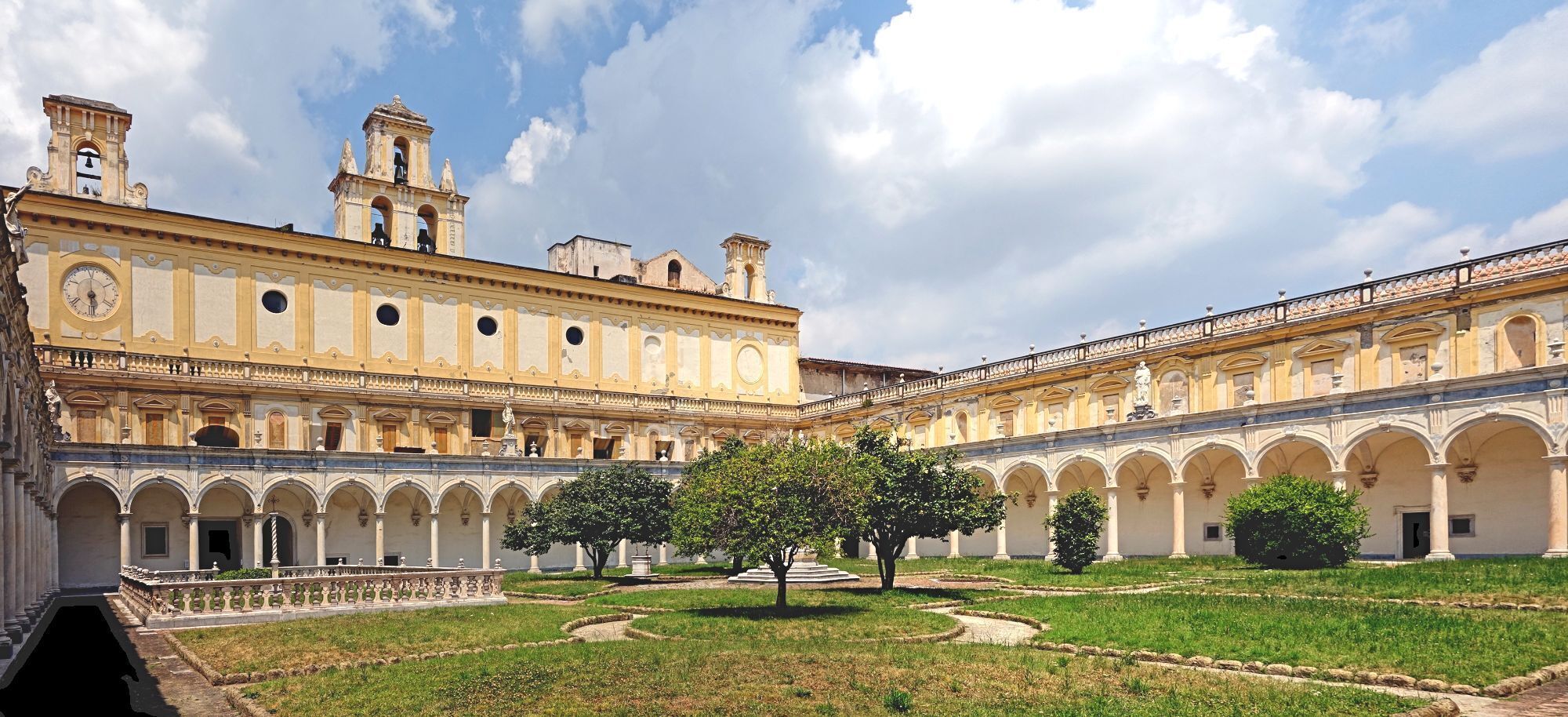 Cloister of San Martino in Naples, Italy.