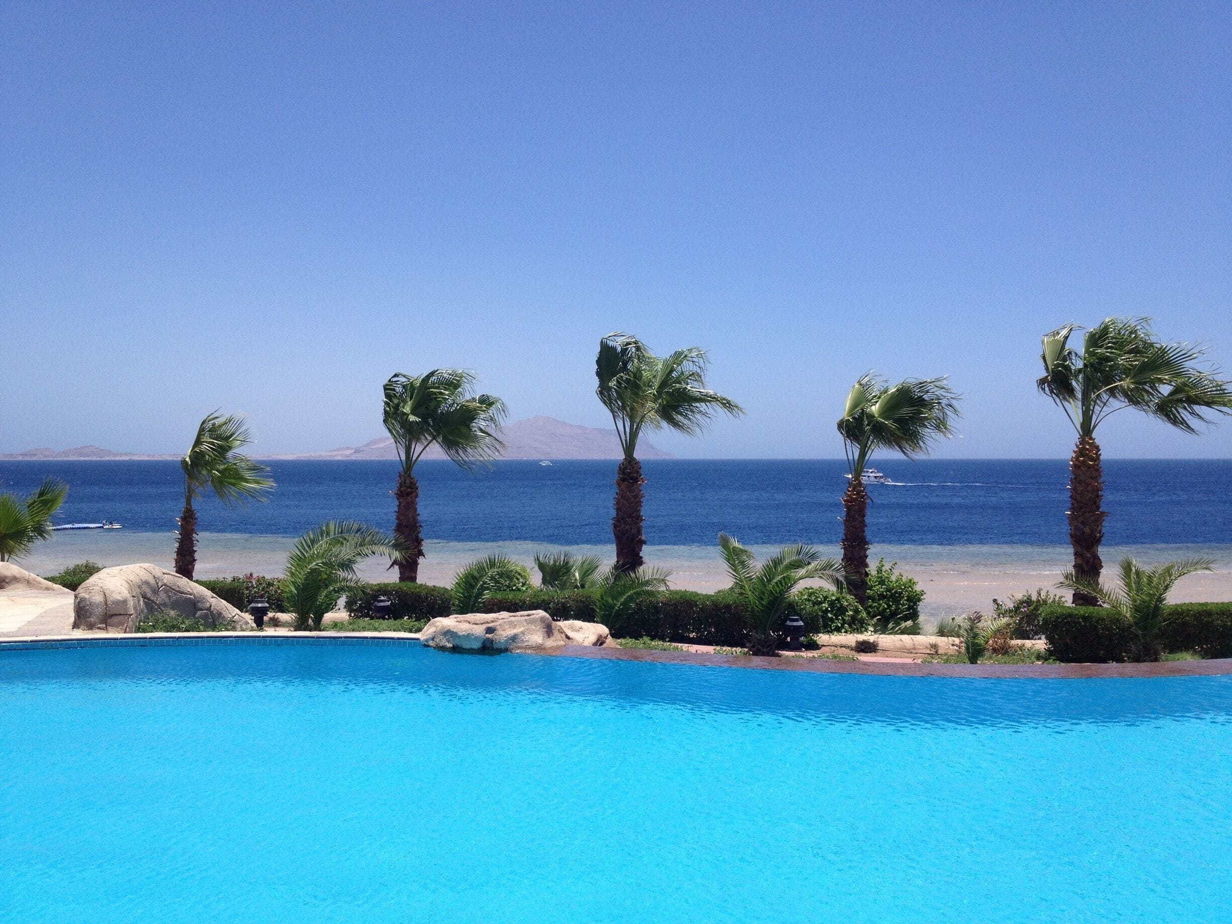 Hotel pool in Sharm with amazing views 