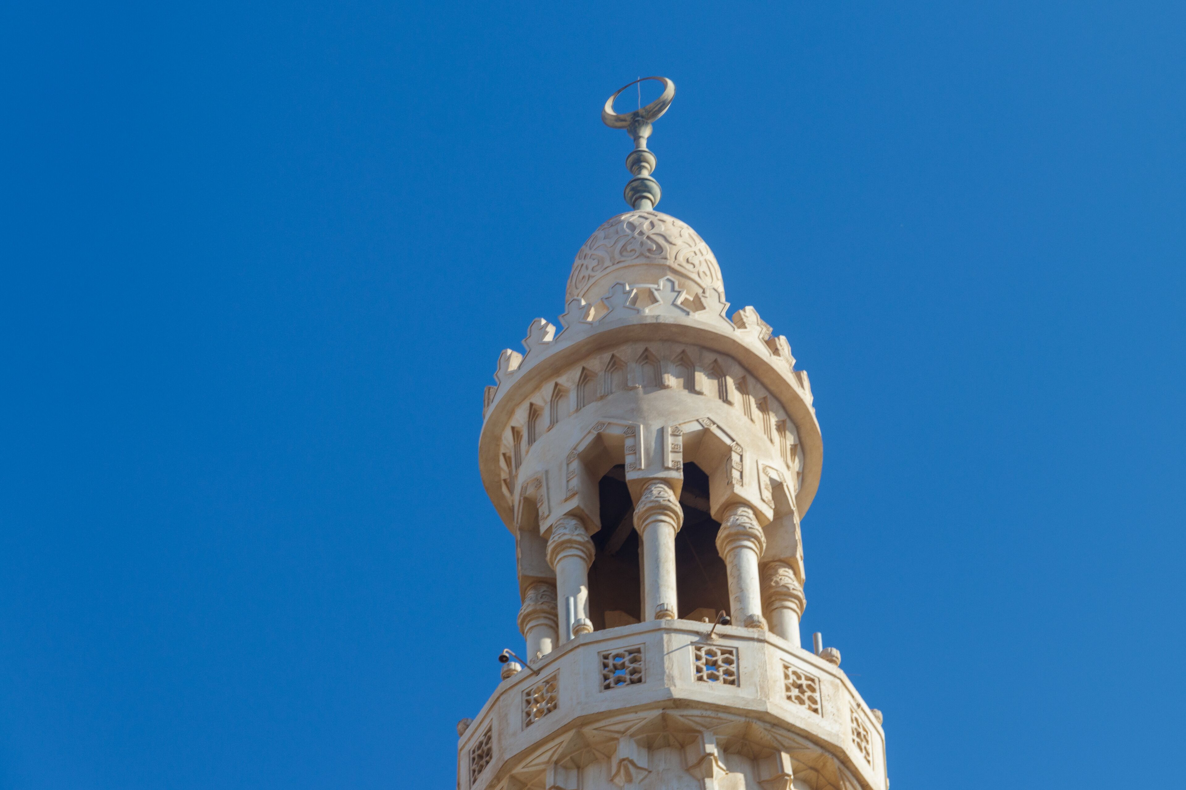 Minaret of Central mosque in Hurghada, Egypt
