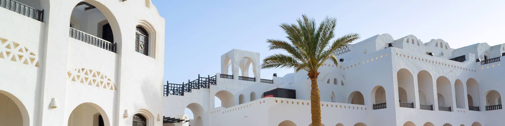Traditional architecture of Hurghada in Egypt