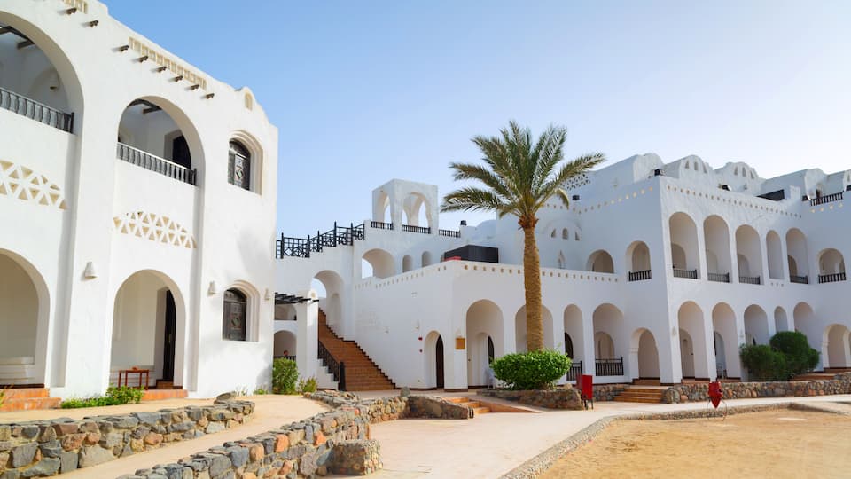 Traditional architecture of Hurghada in Egypt