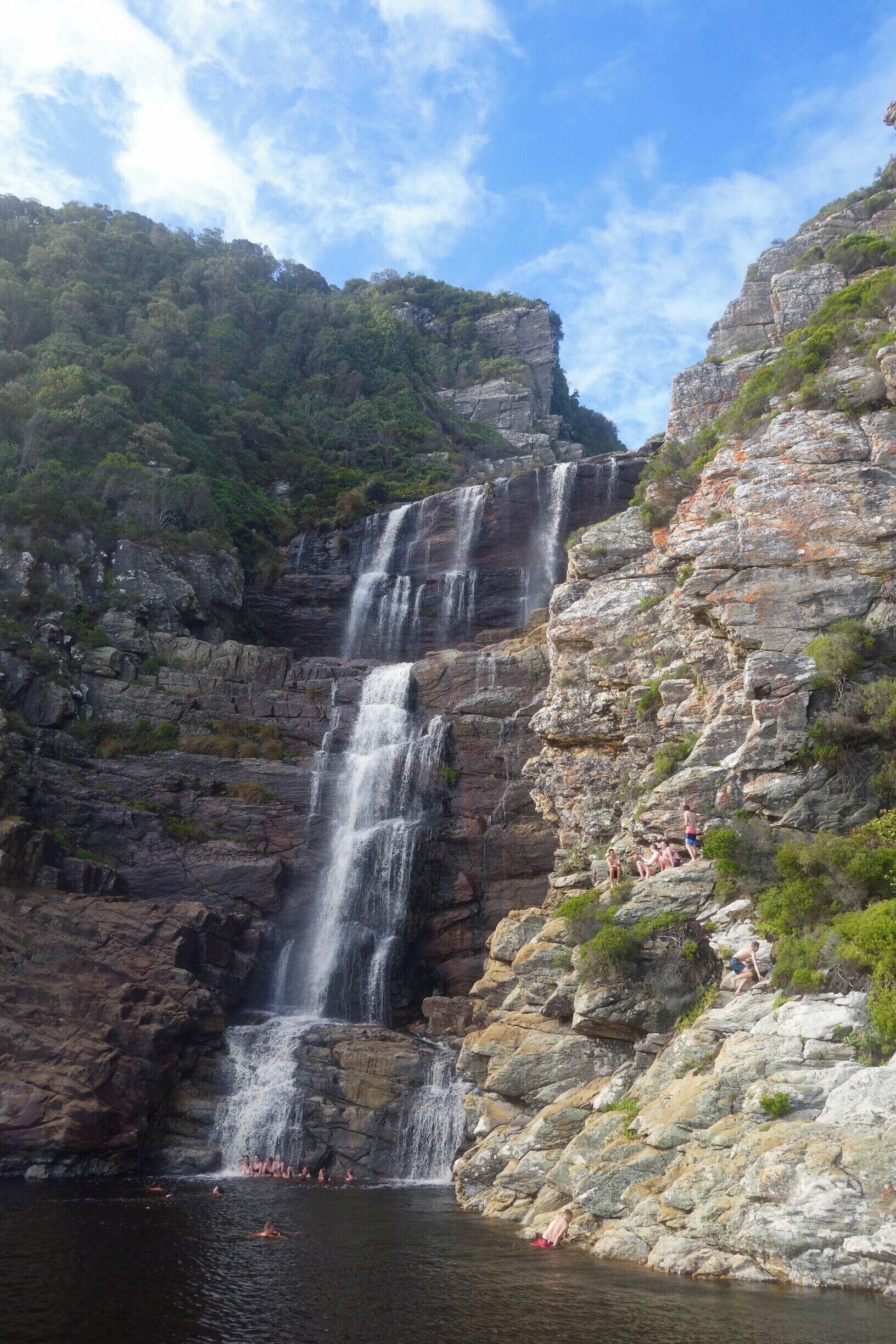 Consistently voted one of the best hiking trails in the world, the Otter Trail lived up to its legacy. After a challenging few hours, my group reached this magnificent waterfall and decided to take a dip.

#InStone