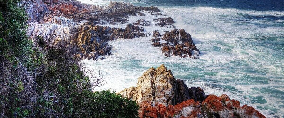 #TroveOn If you choose to hike along the Otter Hiking Trail in Tsitsikamma National Park in South Africa to visit the waterfall that is roughly 1.5 hrs in from the Storms River mouth. You will be rewarded with this site on your return trip. #ocean #wavescrashing #ottertrail #southafrica #gardenroute
