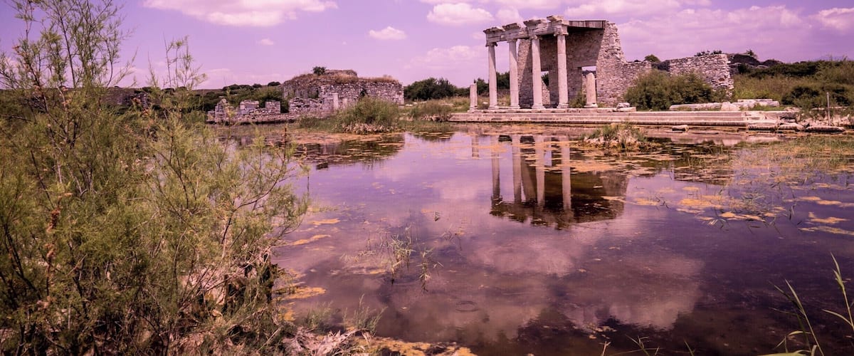 The ruins at Milet/Miletus are a short drive from Didim. This was a commercial and government center from about 700 BC until 700 AD.
After visiting Ephesus and being in the middle of crowds and tour groups it was incredible to have this entire site to ourselves, 
It is worth the drive!