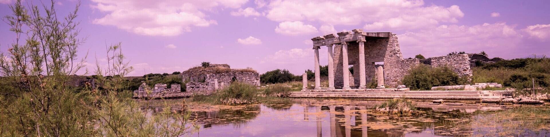 The ruins at Milet/Miletus are a short drive from Didim. This was a commercial and government center from about 700 BC until 700 AD.
After visiting Ephesus and being in the middle of crowds and tour groups it was incredible to have this entire site to ourselves,
It is worth the drive!