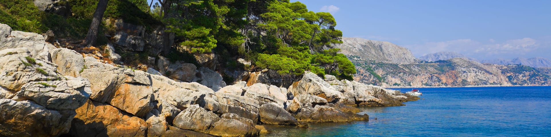 Island Lopud in Croatia - nature vacations background