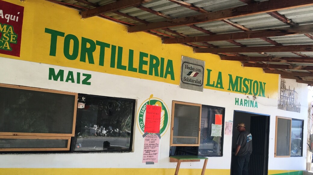 Two women inside making tortillas by hand. Delicious!
#bajacalifornia
(Feb 2017)