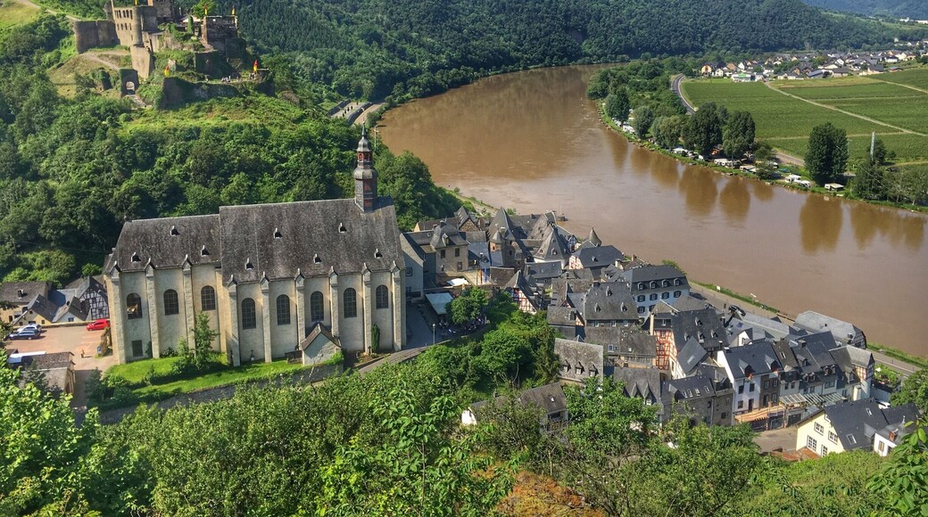 View over Beilstein along the river Mosel in Germany