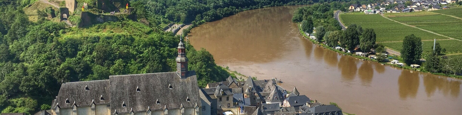 View over Beilstein along the river Mosel in Germany