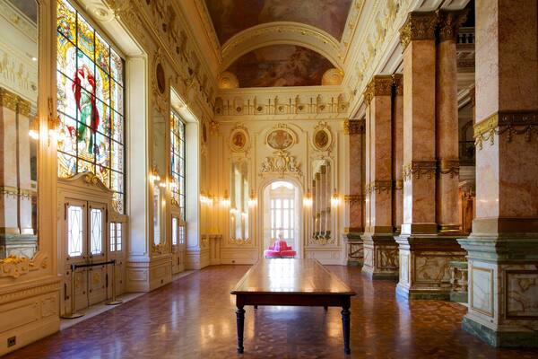 Sao Paulos stadsteater som inkluderar interiörer