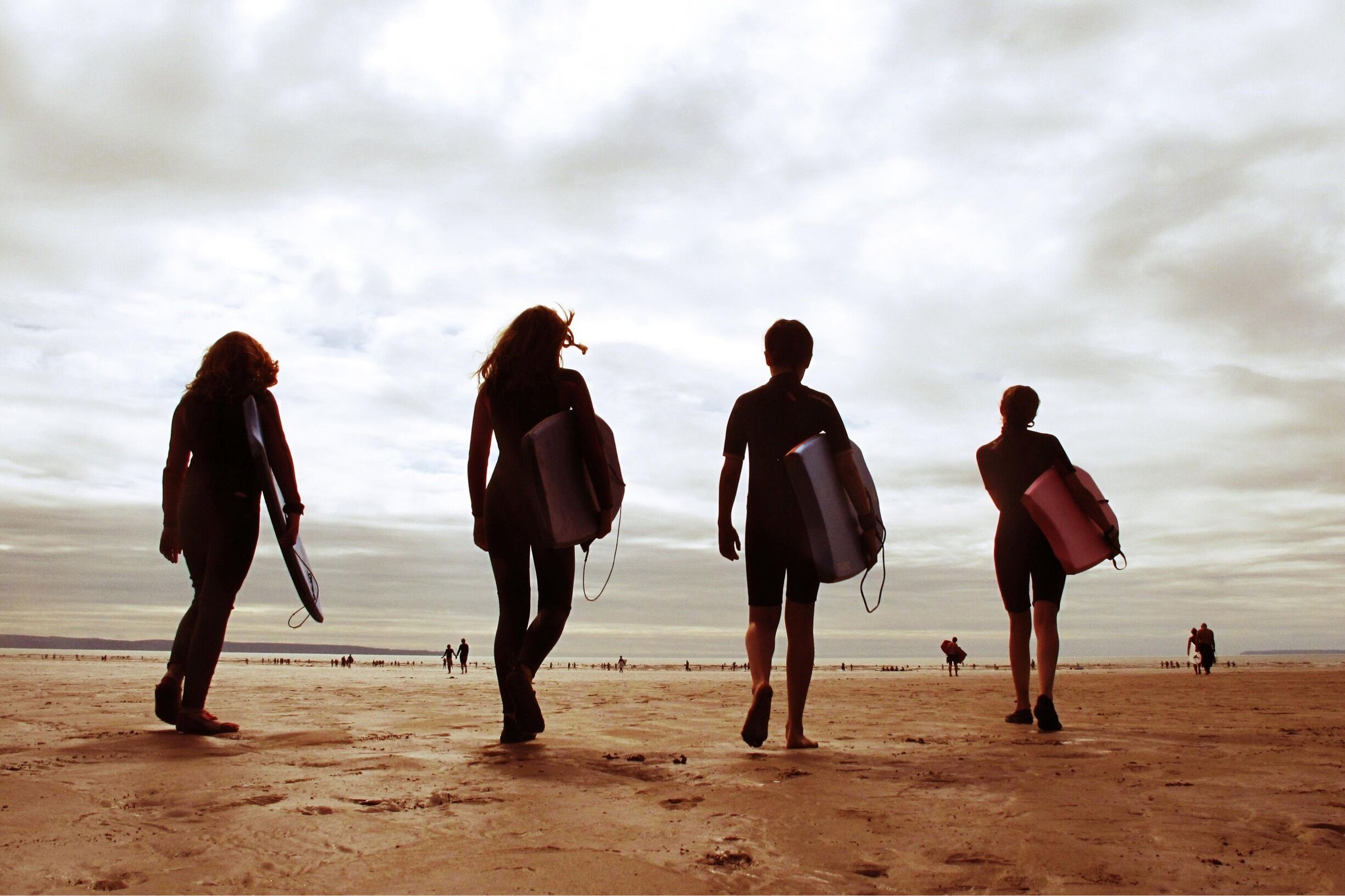 Heading off to body surf at Saunton Sands, Devon.

#Beachbound