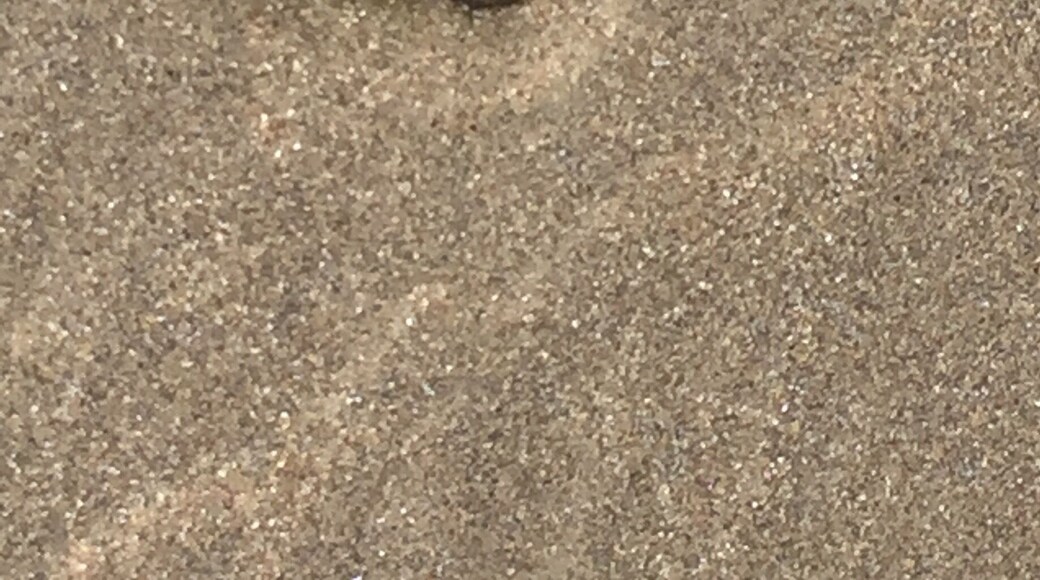 Love heart in the sand