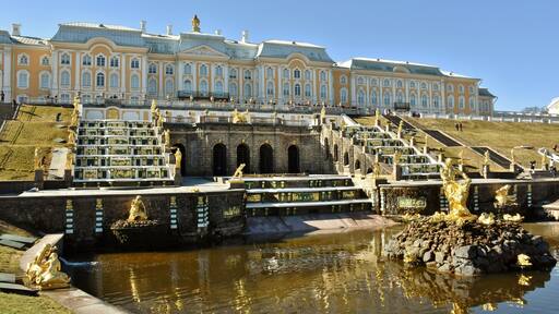 LKsAwayDays visited Peterhof just outside St Petersburg. We arrived Peterhof earlier than the opening time and our guide queued for us and told us to go and look at the gardens and fountains. It’s a beautiful place, the sun was shining down on all the golden statues. The garden led all the way to the Gulf of Finland We looked around the garden and took some photos and headed back to our guide. At opening time it was like Black Friday in America! a lot of people did try to push their way in, there was large amounts of large tourist groups queuing so let’s just say queuing etiquette went out the window, luckily having a local guide we were able to duck, dive, weave and Bob, I even dummied two guards and nutmegged a 3rd! Finally inside, shoe covers provided and placed on and we headed into the historic world of the Romonavs. A truly delightful excursion with so much history and story telling under one roof. If you have an interest in the Romonav dynasty this is a must visit. The Palace and Gardens were commissioned by Peter the Great and wanted something to resemble the Palace of Versailles.