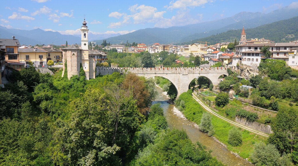 medieval bridge, Dronero, Piedmont - Italy