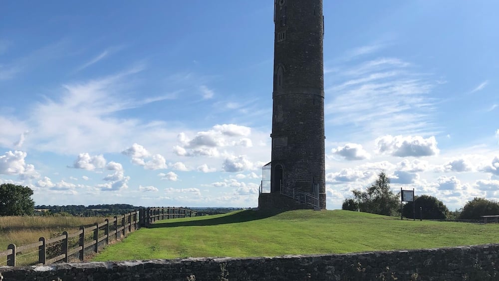The Spire of Lloyd is located on a hill near Kells. It is accompanied by a small memorial, a park with a playground for children, and marks the head of a three kilometer nature hike. #Ireland #Kells