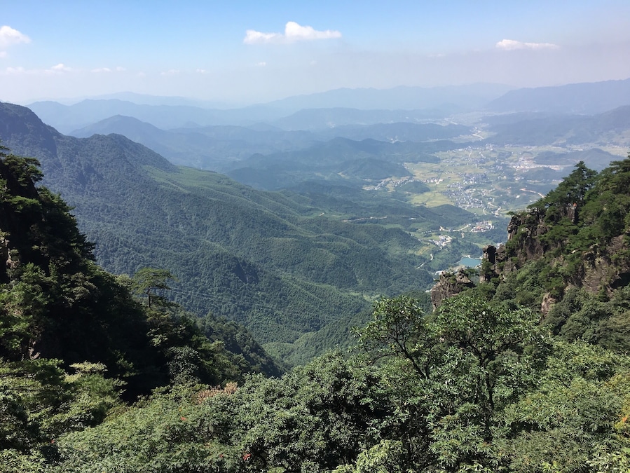The valley of the Wugongshan where the locals makes their homes in the rich earth # Wugongshan # china # travel #mountsinscape #nature