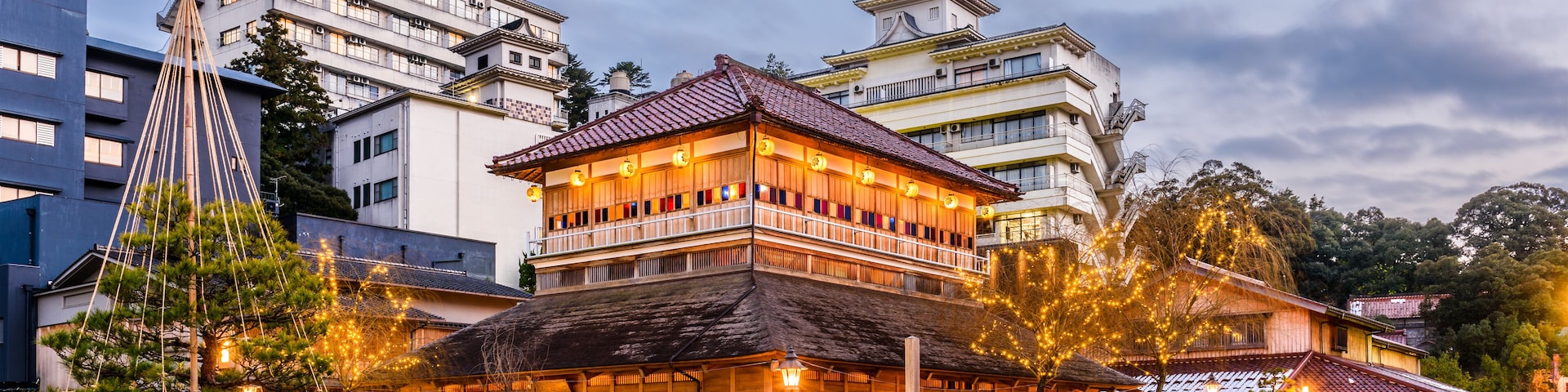 Kaga Onsen, Japan at the Yamashiro Onsen hot springs resort district.; Shutterstock ID 612529946; purchase_order: SF 06557000; job: ; client: ; other: