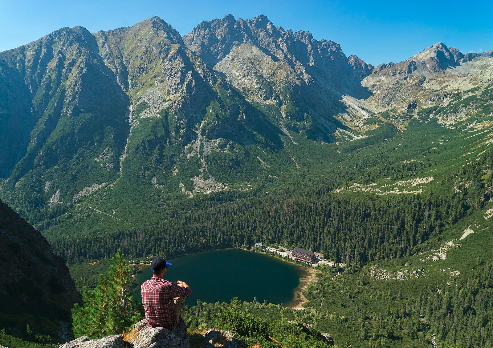 Popradske Pleso and Chalet.