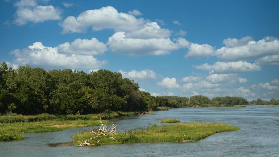 Beautiful day at Harlan County Lake in Alma, Nebraska.