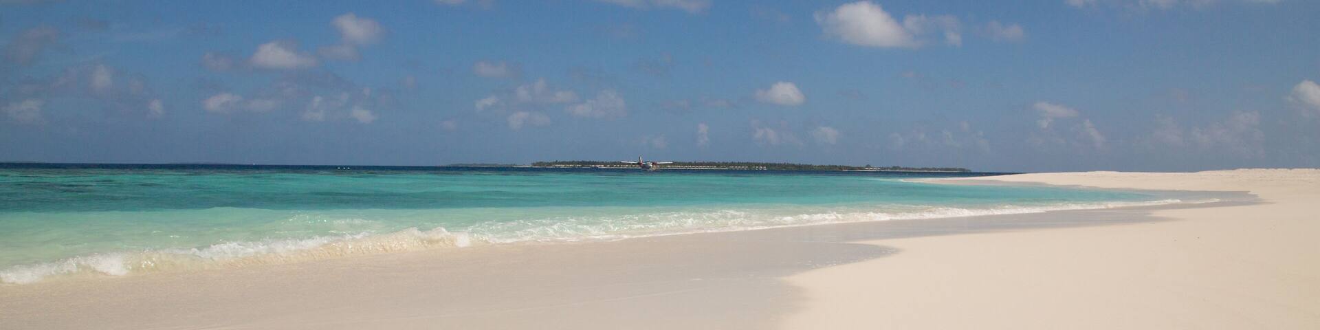 Weißer Sandstrand Atoll Insel Malediven