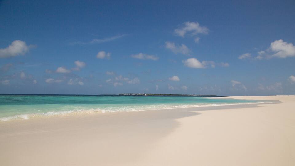 Weißer Sandstrand Atoll Insel Malediven
