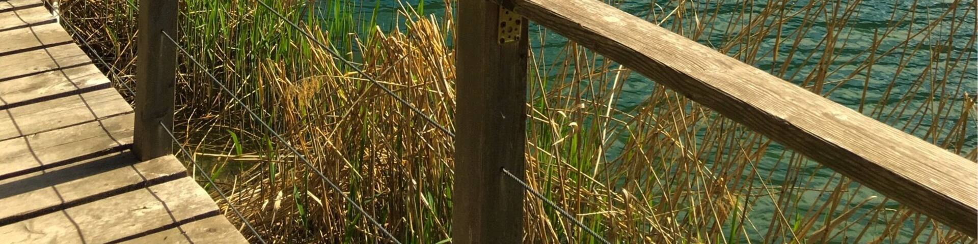 Lake Toblino, a small alpine lake in the Trentino
