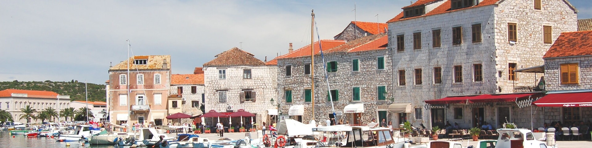 Picturesque view of Stari Grad on Hvar island, Croatia