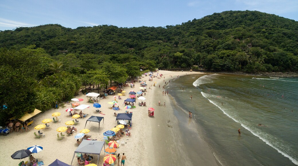 Aerial View of Barra do Sahy, Sao Sebastiao, Sao Paulo, Brazil
