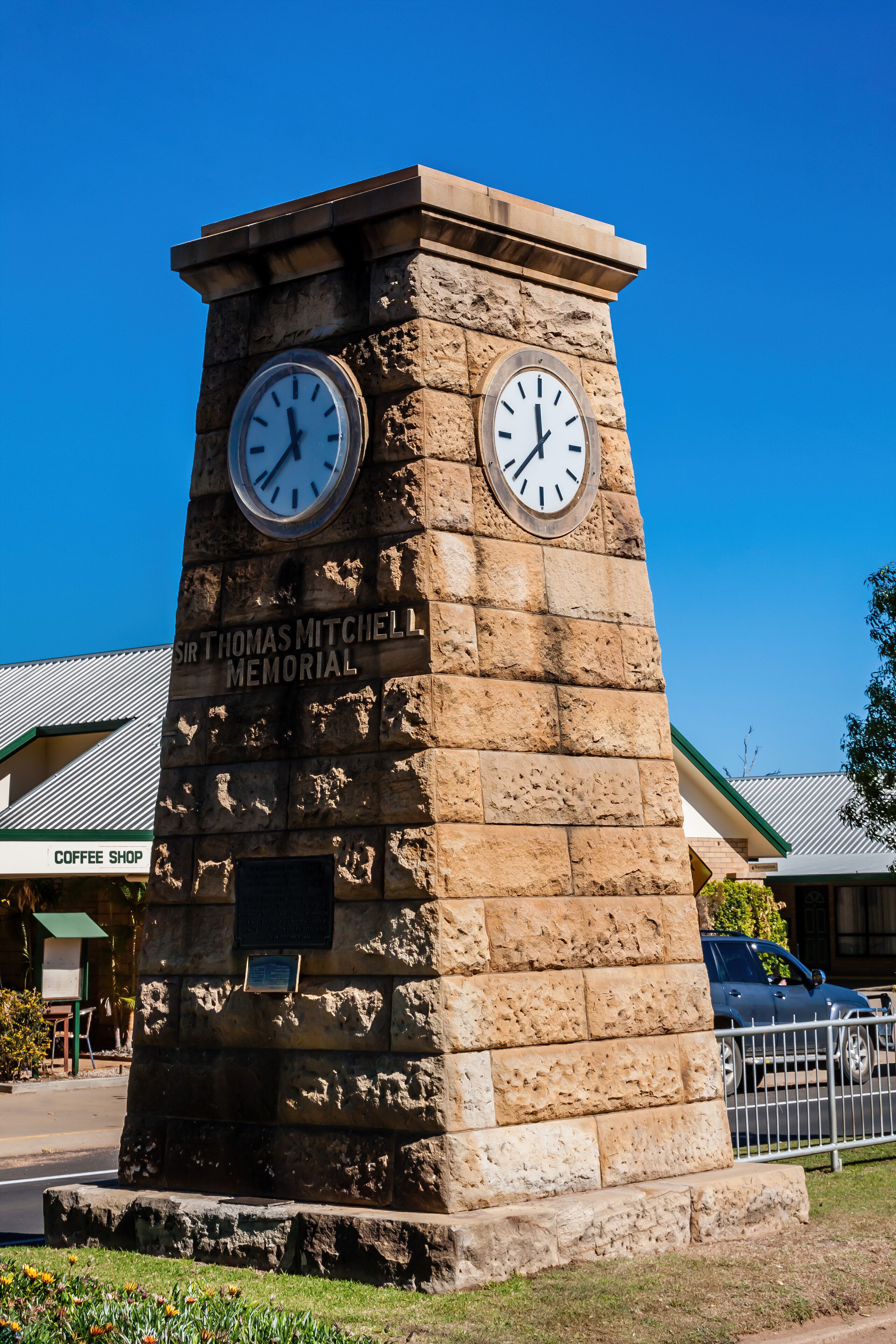 Memorial to Sir Thomas Mitchell in Blackall, Australia