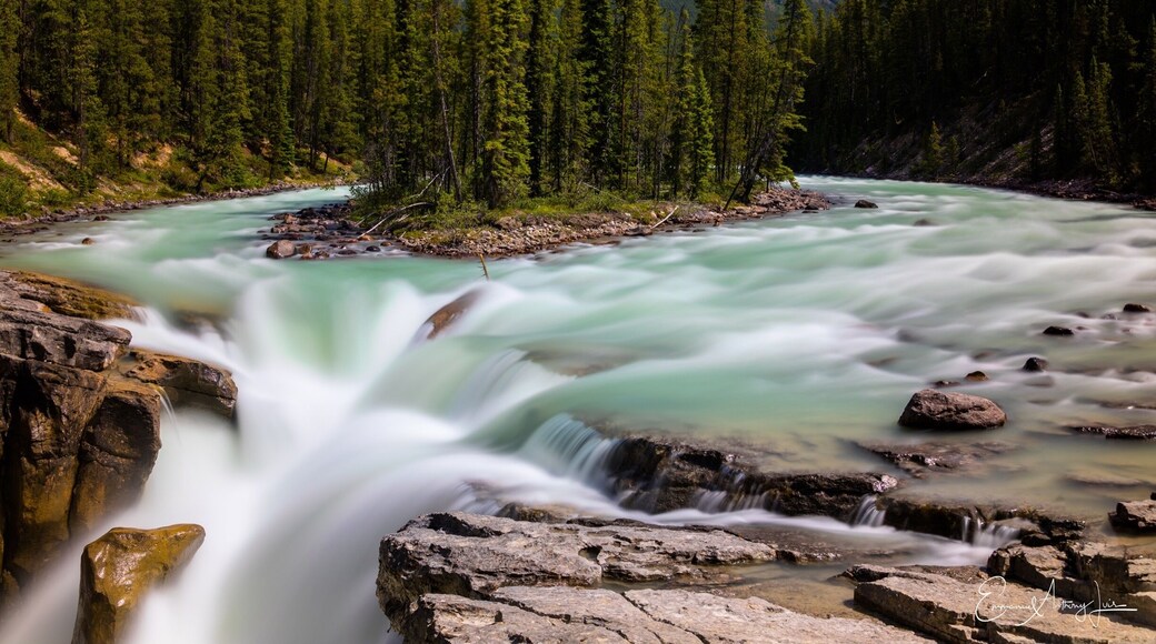 Another beautiful and grand waterfall on the way to Jasper