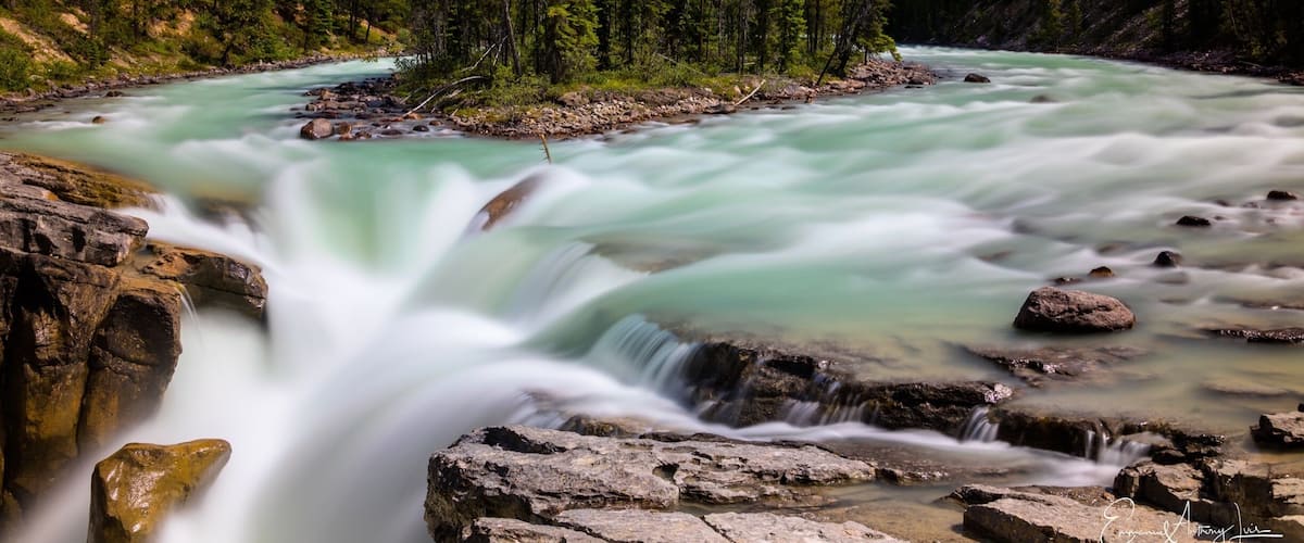 Another beautiful and grand waterfall on the way to Jasper