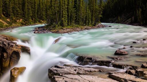 Another beautiful and grand waterfall on the way to Jasper