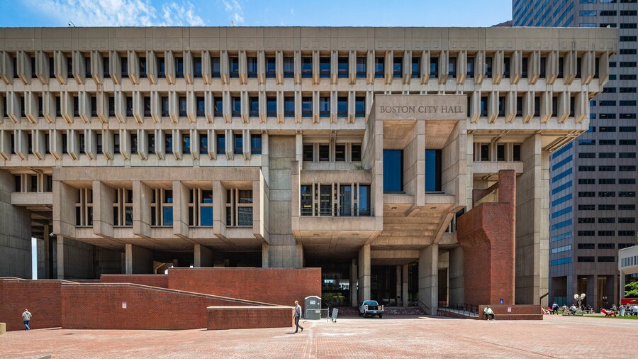 Boston City Hall featuring an administrative buidling