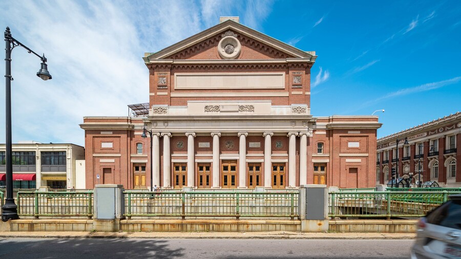 Boston Symphony Hall showing heritage architecture