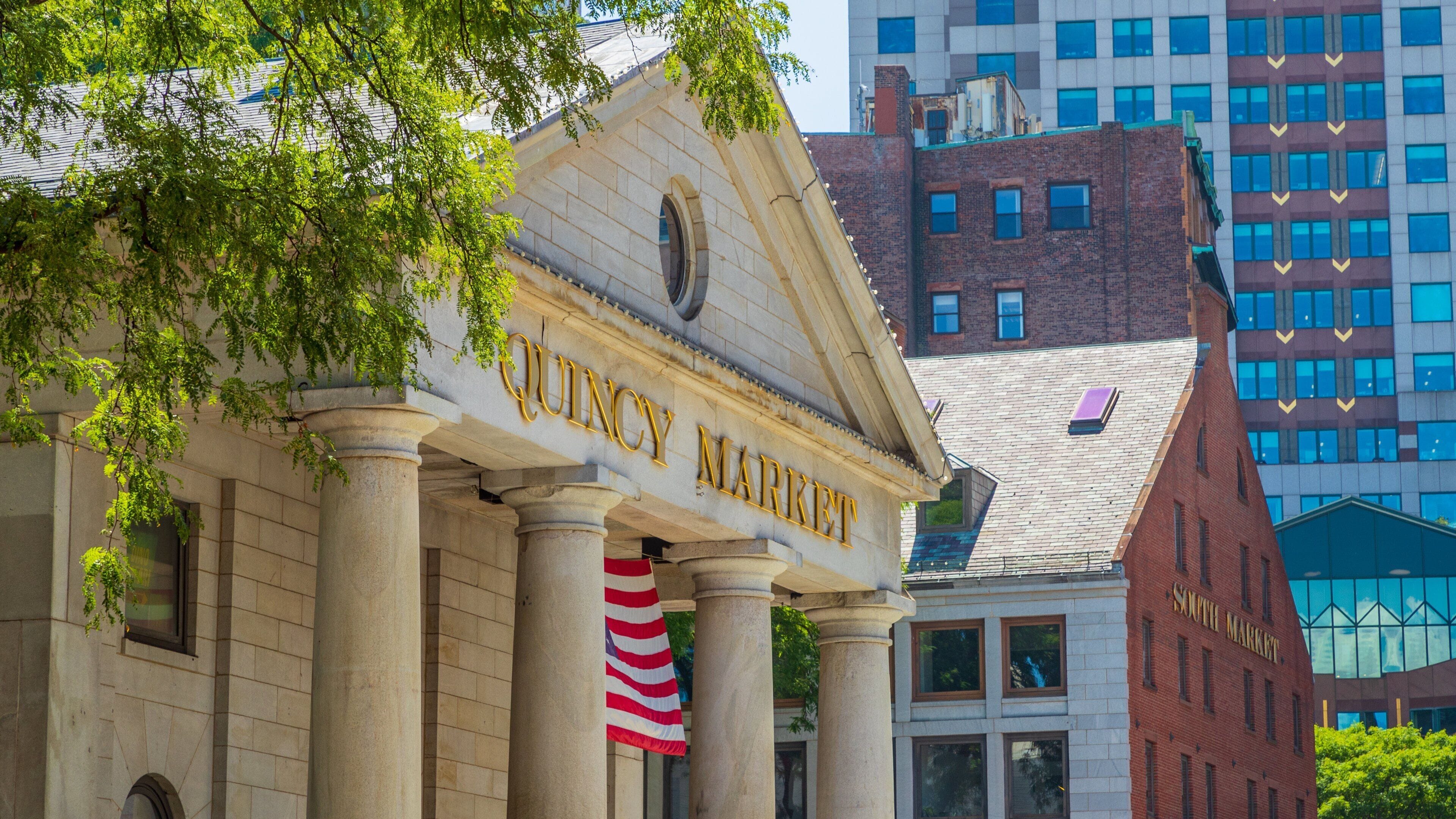 Faneuil Hall Marketplace which includes heritage elements and an administrative buidling