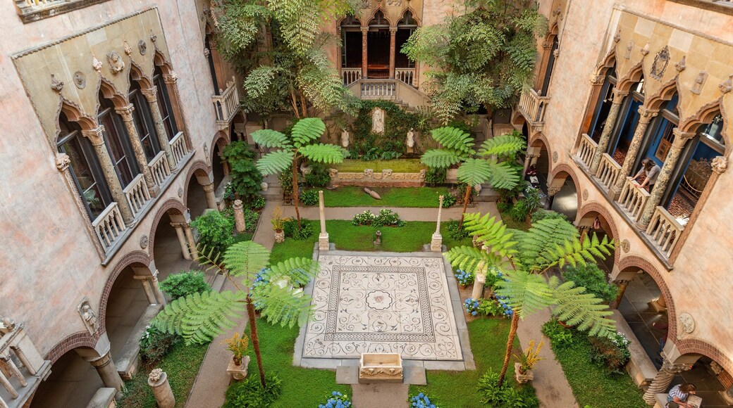 Isabella Stewart Gardner Museum featuring a garden and heritage elements