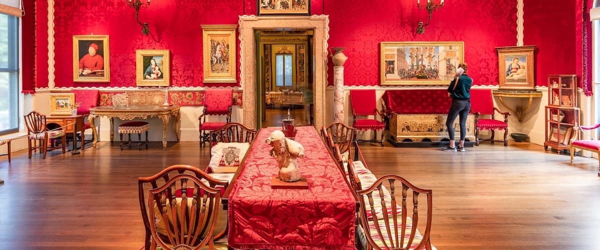 Isabella Stewart Gardner Museum showing interior views and heritage elements