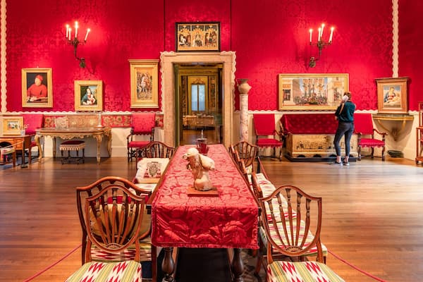 Isabella Stewart Gardner Museum showing interior views and heritage elements
