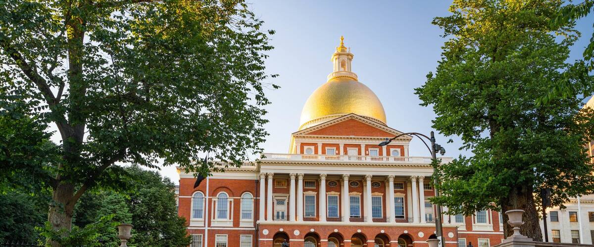 Massachusetts State House featuring an administrative buidling