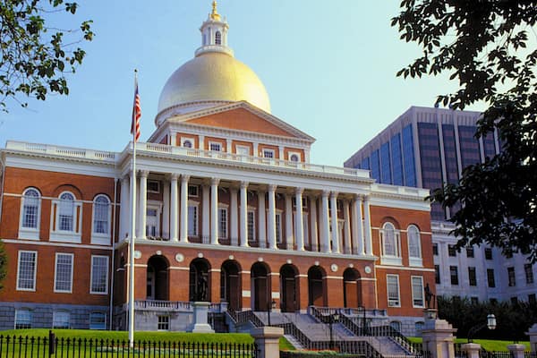 Massachusetts State House which includes an administrative building and heritage architecture