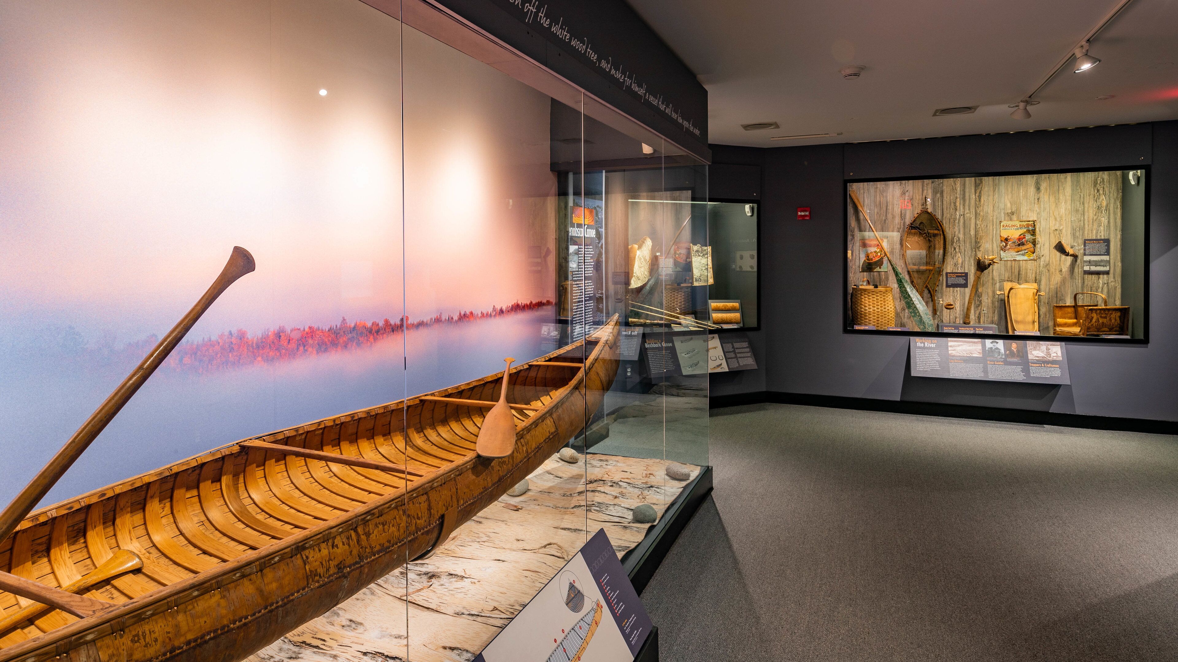 Peabody Museum of Archaeology and Ethnology showing interior views
