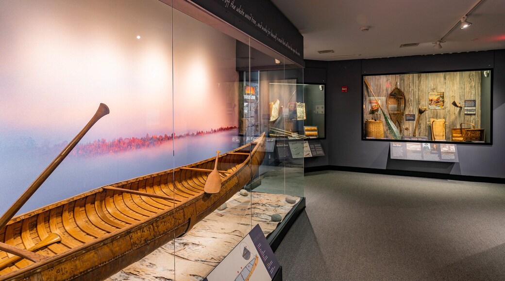 Peabody Museum of Archaeology and Ethnology showing interior views
