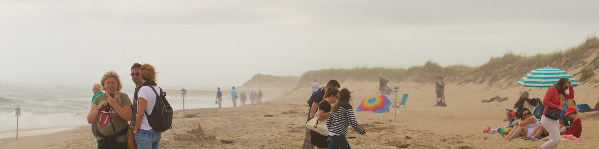Coast Guard Beach qui includes plage de sable aussi bien que important groupe de personnes