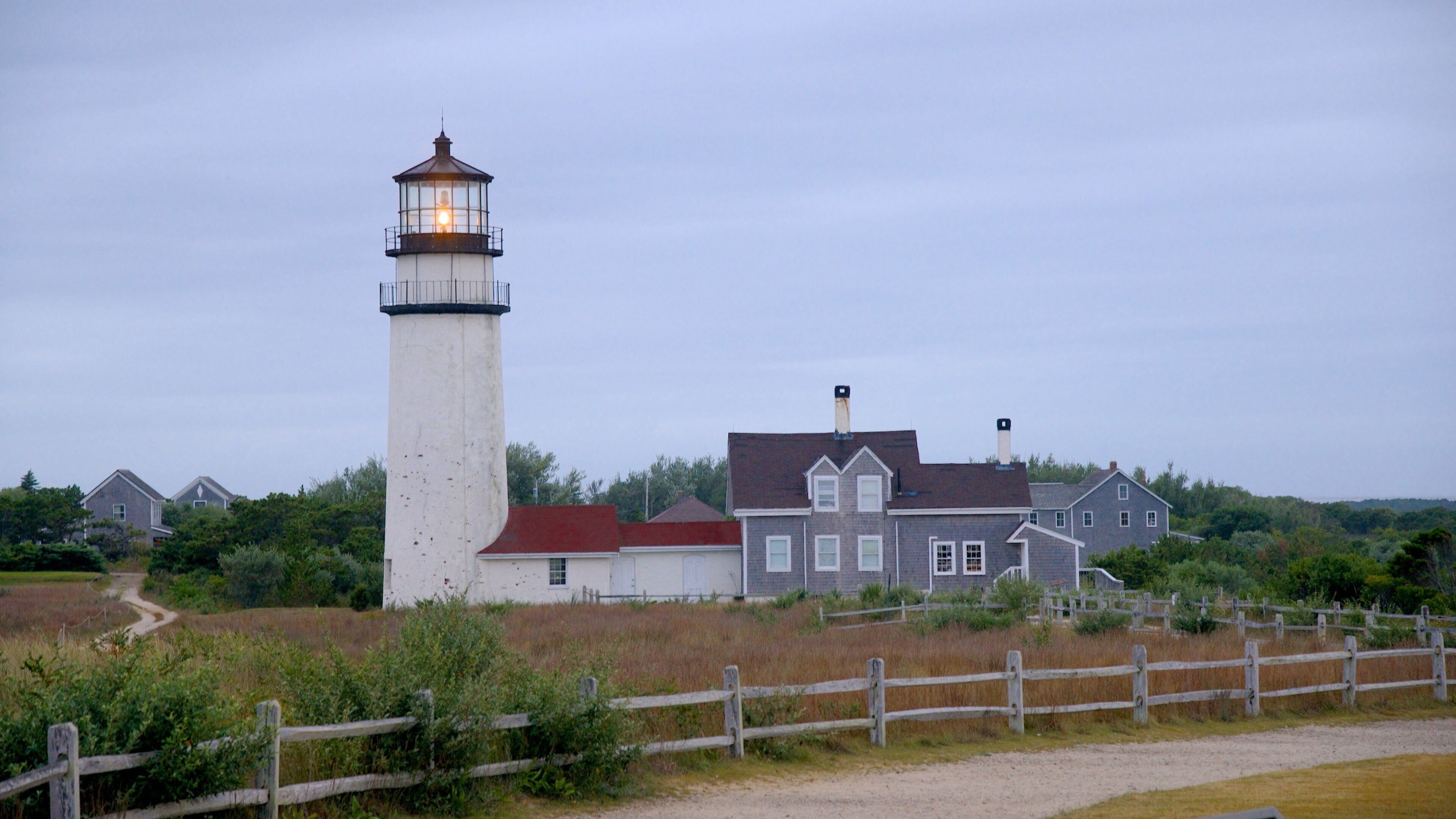 Highland Lighthouse which includes a house, general coastal views and a lighthouse